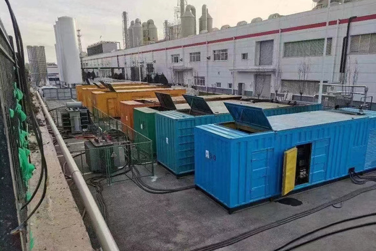 将乐发电机租赁施工现场